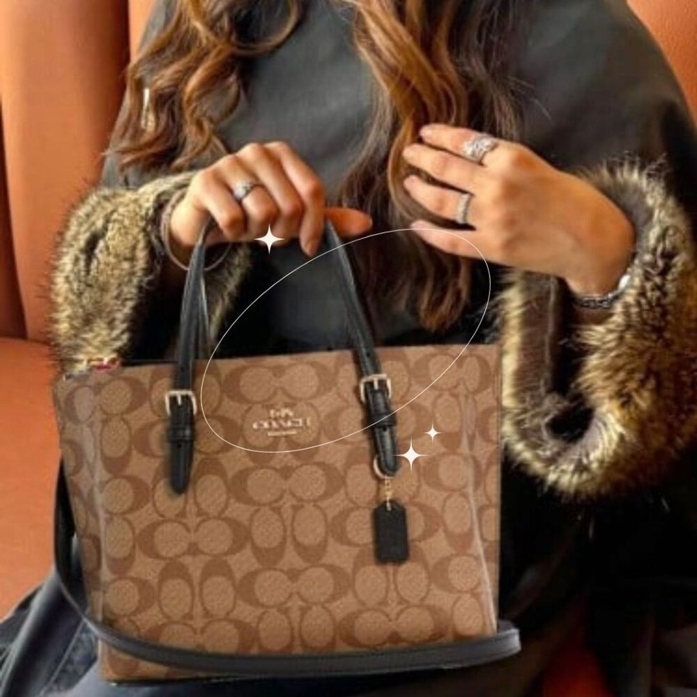 Coach Mollie Tote Bag 25 In Signature Canvas